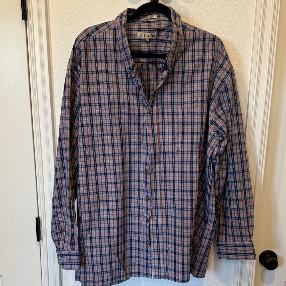 Fossil Men's Casual Plaid Button-Down Shirt
